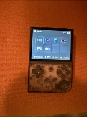 Anbernic rg35xx Handheld Retro Game Console Transparent Dark Purple